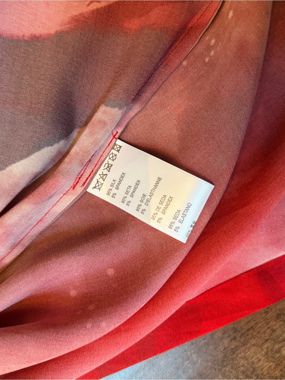 Kim Shui Red Rose Silk Tube Gown - Picture 10 of 10